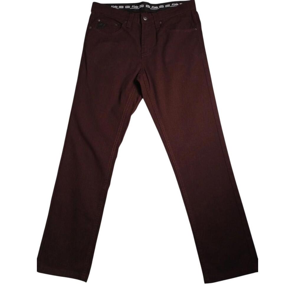 Lois Jeans Peter Slim Burgundy / Plum Color Pants Men 32x28